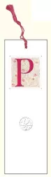 Zakładka do książki z anagramem. Litera P