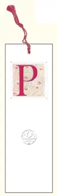 Zakładka do książki z anagramem. Litera P