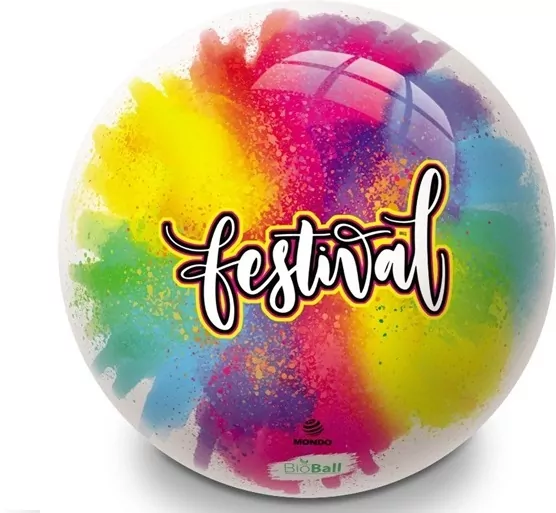 PILKA KOLOROWA 23CM FESTIVAL FLUO - tantis.pl