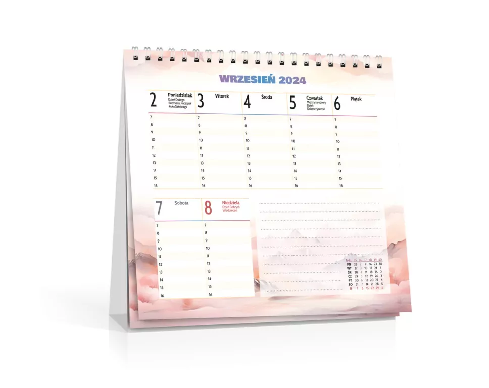 Kalendarz 2024-2025 szkolny. Kwadrat - tantis.pl