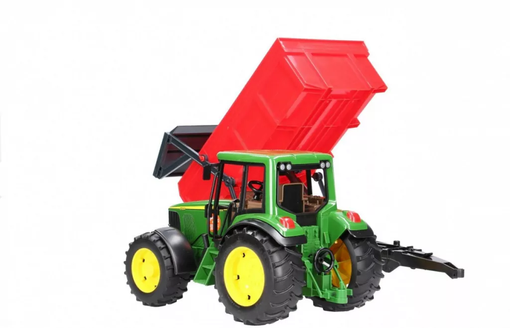 Traktor John Deere 6920 z wywrotką czerwoną - tantis.pl