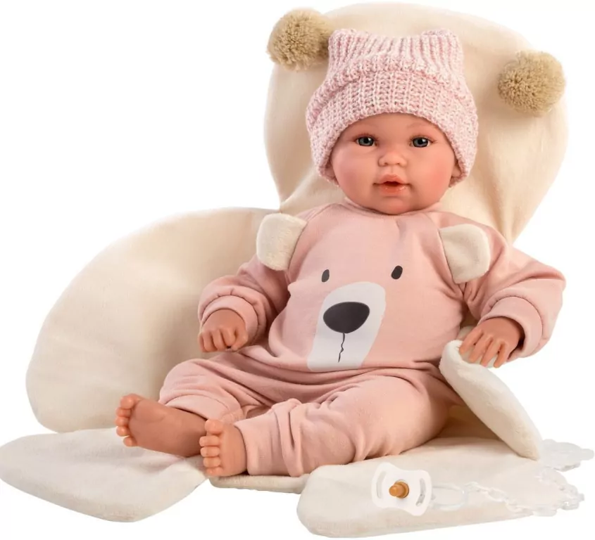 Llorens lalka hiszpańska bobas płacząca miś z przewijakiem 36cm - tantis.pl