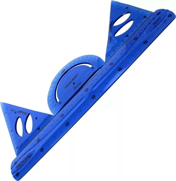 Zestaw geometryczny elastyczny 30cm 4 elementy Starpak mix cena za 1 szt - tantis.pl