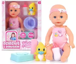 Lalka Natalia. Dzidziuś z dinusiem 33 cm