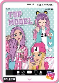 Kolorowanka z naklejkami Top Model - tantis.pl