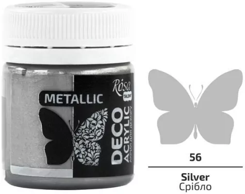 Farba akrylowa metaliczna silver 56 20ml