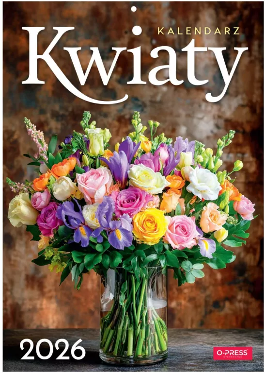 Kalendarz 2026 A4 Wieloplanszowy Kwiaty - tantis.pl