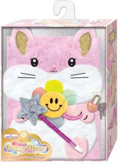 Futrzany pamiętnik z długopisem Królik - tantis.pl