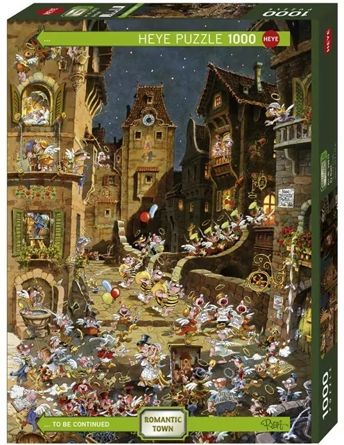 Puzzle 1000. Romantyczne miasto. Noc, Ryba - tantis.pl