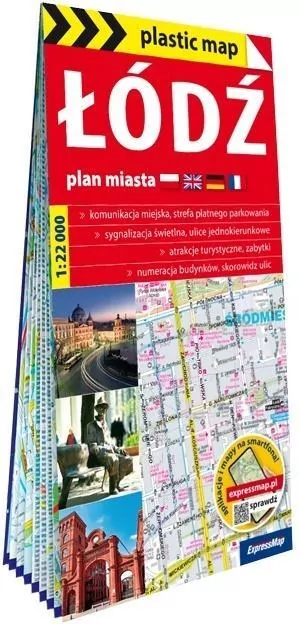 Plastic map Łódź 1:22 000 plan miasta - tantis.pl
