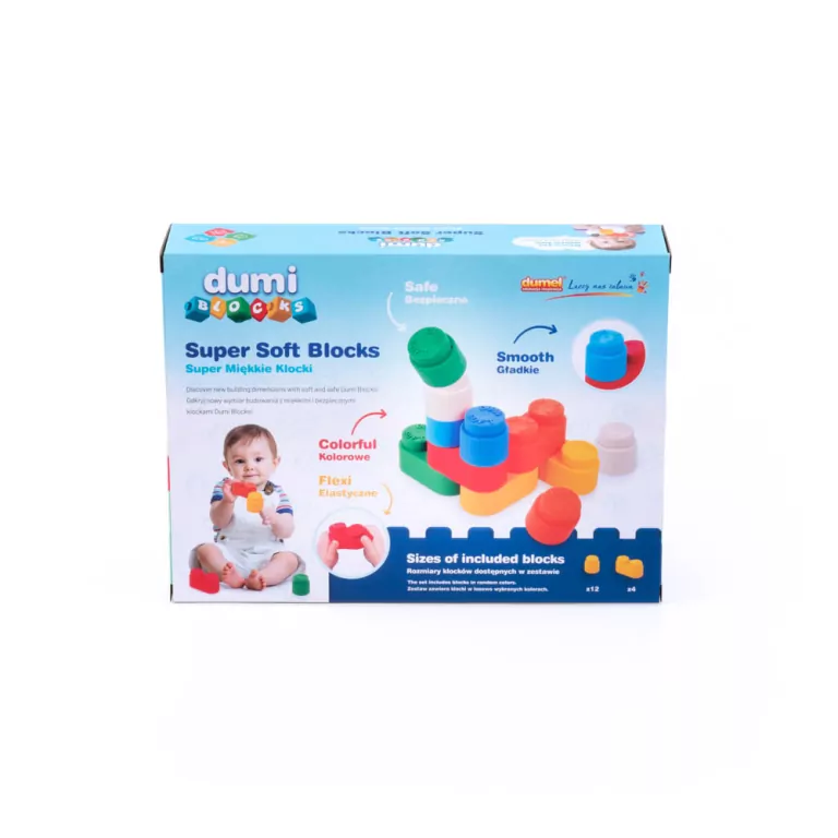 Super miękkie klocki 16 sztuk - tantis.pl