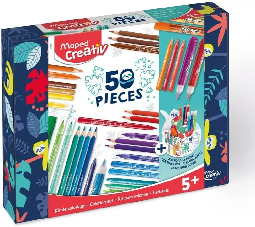 Zestaw artystyczny. 50 elementów - tantis.pl