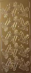 Stiker ażurowy złoty