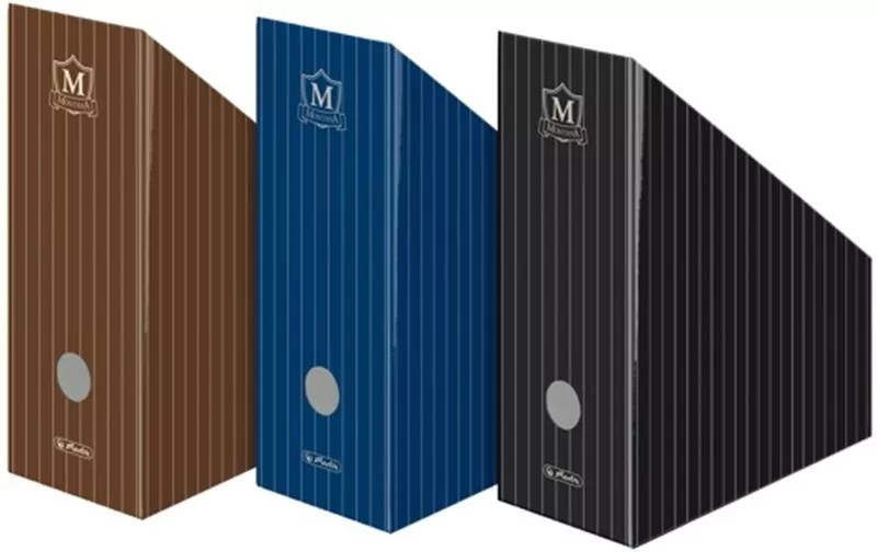 Pojemnik na dokumenty (czasopisma) Herlitz Montana A4 niebieski - tantis.pl