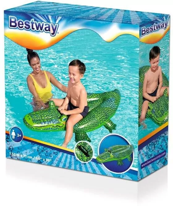 Dmuchany krokodyl do pływania z uchwytem 1.52mx71cm - tantis.pl