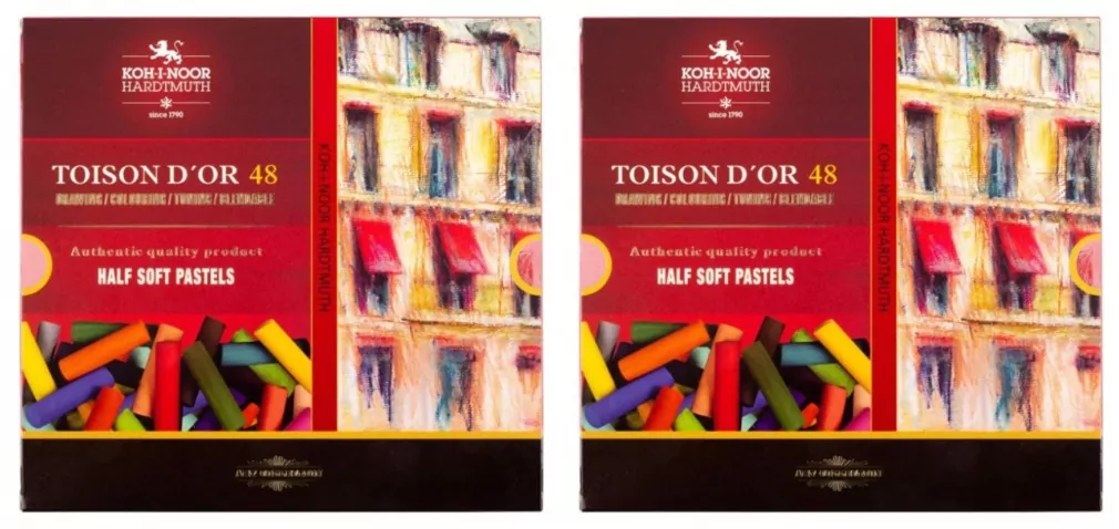 Multipak: Pastele suche połówki. 48 kolorów  x2 - tantis.pl