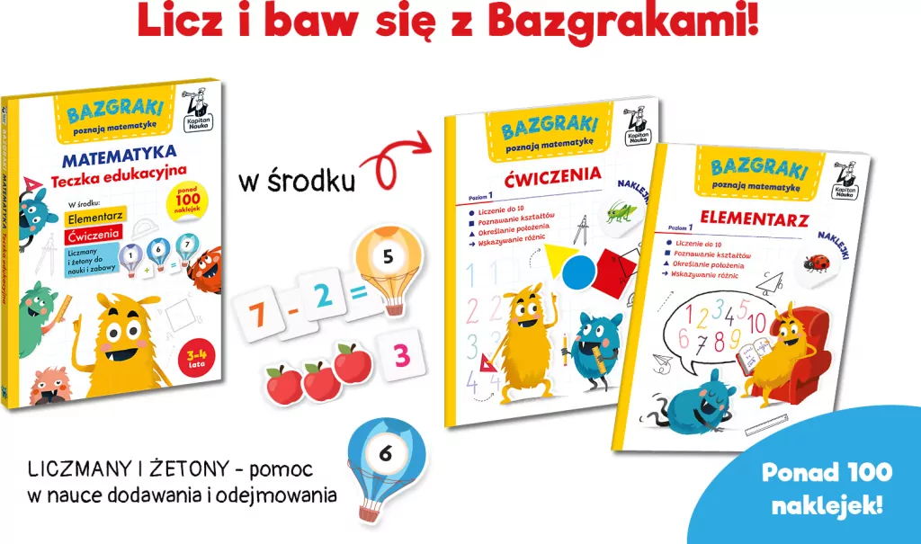 Bazgraki. Matematyka. Teczka edukacyjna - tantis.pl