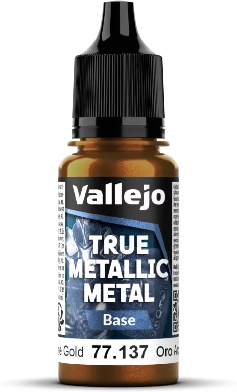 Vallejo: 77.137 - True Metallic Metal - Base - Arcane Gold (18 ml) - tantis.pl