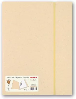 Album ofertowy A4 30 koszulek żółty PENMATE