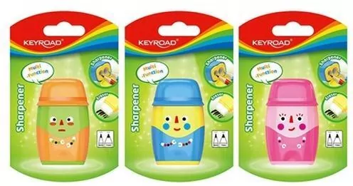 Temperówka plastikowa z gumką podwójna mix - tantis.pl
