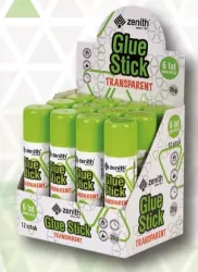 Klej w sztyfcie transparent 25g. 12 sztuk