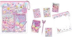 Mega zestaw naklejek z długopisem w saszetce Motylki