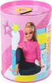 Skarbonka metalowa okrągła Barbie - tantis.pl