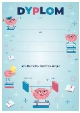 Dyplom A4 Mózg (25szt) - tantis.pl