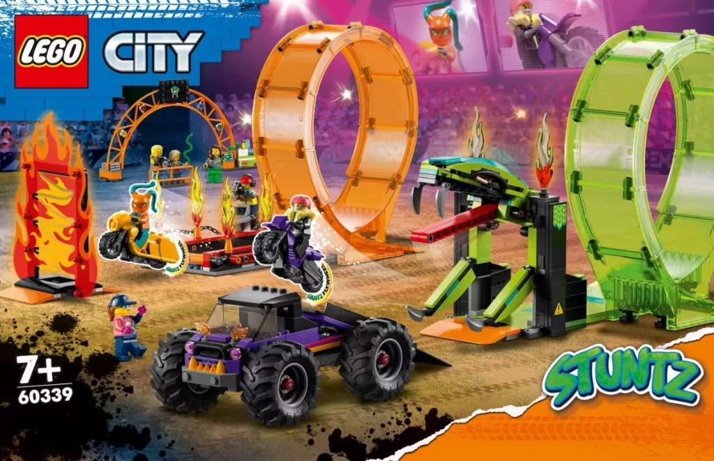 LEGO® City Stunt. Kaskaderska arena z dwoma pętlami. 60339 - tantis.pl