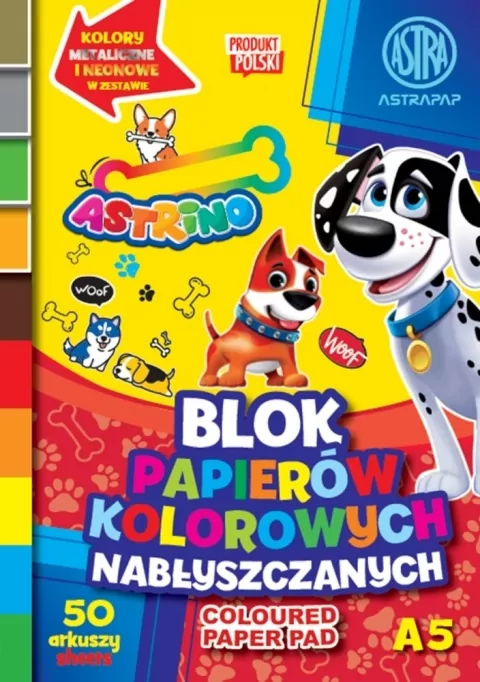 Blok papierów kolorowych nabłyszczanych A5/50K - tantis.pl