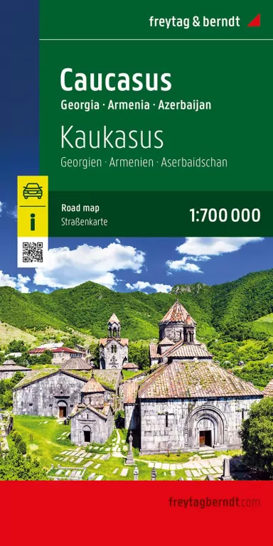Mapa Kaukaz Gruzja Armenia Azerbejdżan 1:700 000 - tantis.pl