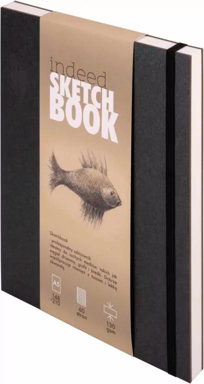 Szkicownik Indeed Sketch Notebook A5 czarny - tantis.pl