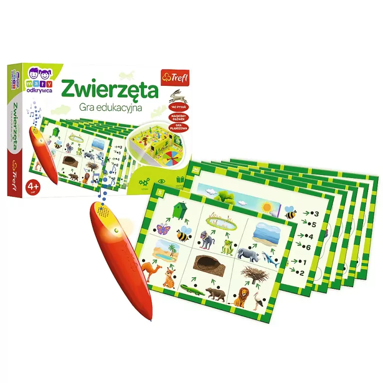 Zwierzęta. Gra edukacyjna TREFL - tantis.pl