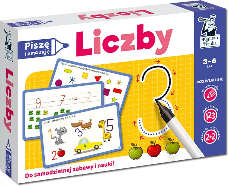 Liczby. Piszę i zmazuję. Kapitan Nauka - tantis.pl