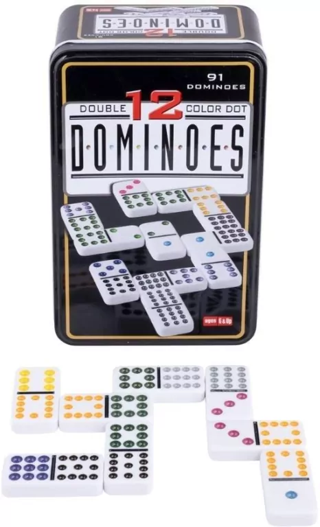 Domino Double 12 w metalowym pudełku - tantis.pl