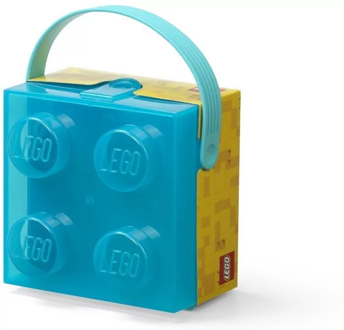 LEGO(R) pojemnik klocek z rączką czwórka transpareny - tantis.pl