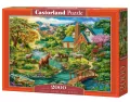 Castor. Puzzle 2000. Idyllic House with Horses - tantis.pl