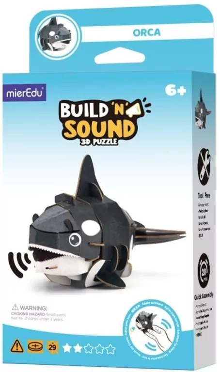 Puzzle 3D. Buduj i słuchaj - Orka - tantis.pl