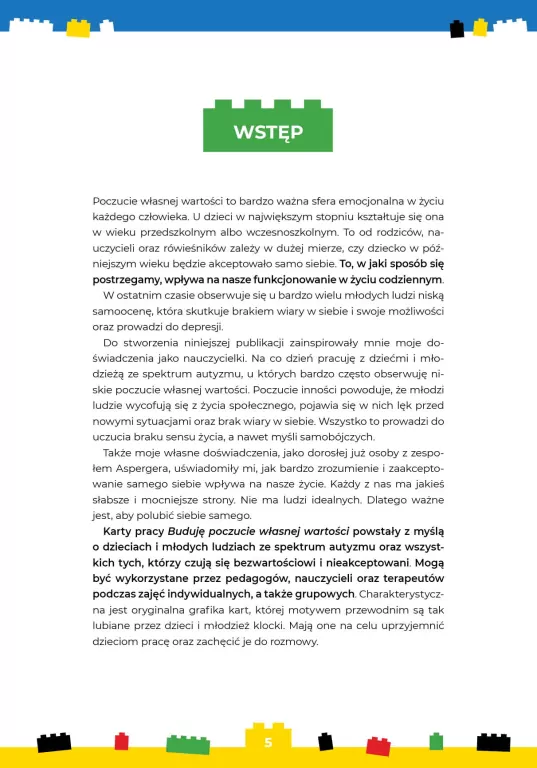 Buduję poczucie własnej wartości. Karty pracy - tantis.pl