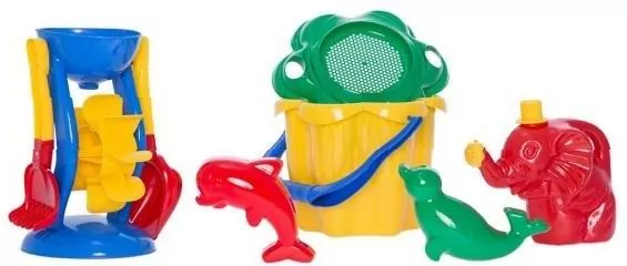 Komplet do piasku. Kwiatek z młynkiem 8el - tantis.pl