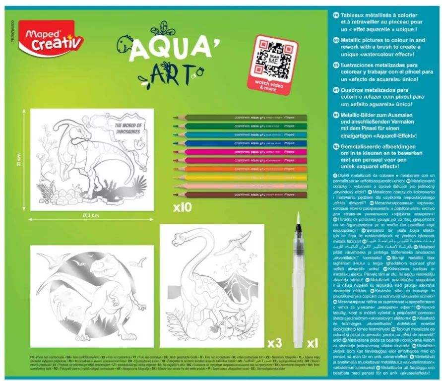 Obrazy akwarelowe Dinozaury Aqua Art CREATIV - tantis.pl