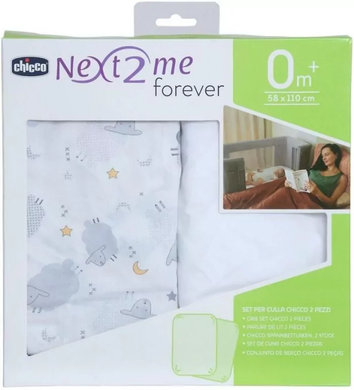 Prześcieradło Next2me Forever grey sheep - tantis.pl