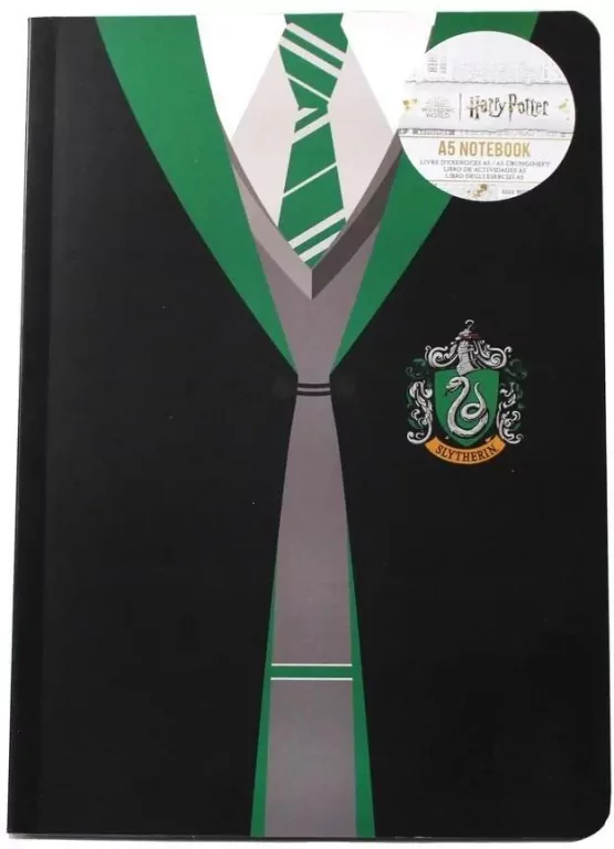Harry Potter Notatnik A5 linia Mundurek Sltherinu - tantis.pl