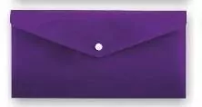 Koperta na zatrzask B6/DL PP-115. Fioletowa - tantis.pl