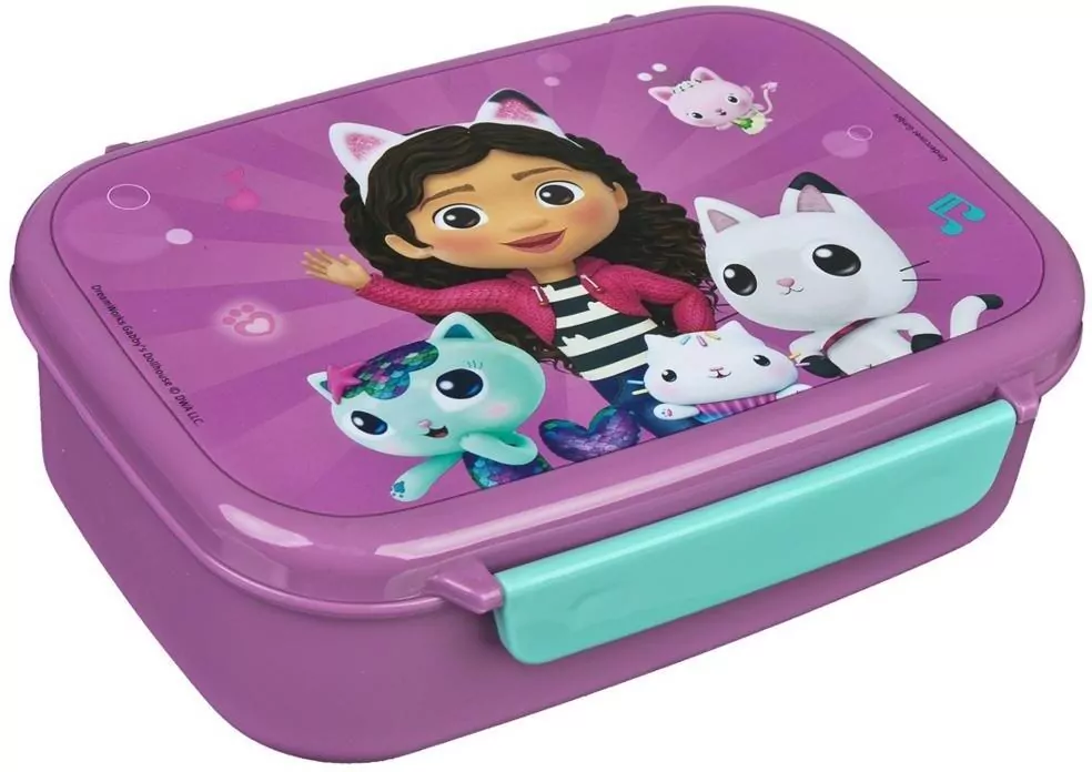 Lunch Box z przegródką Koci Domek Gabi - tantis.pl