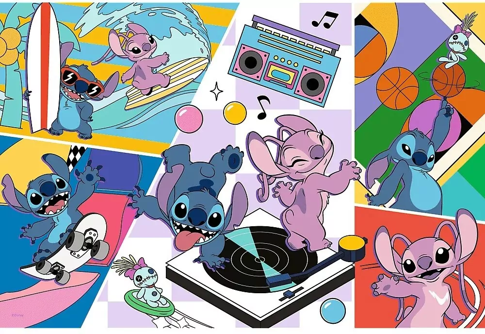 Trefl. Puzzle 100. Wspomnienia Lilo & Stitch - tantis.pl