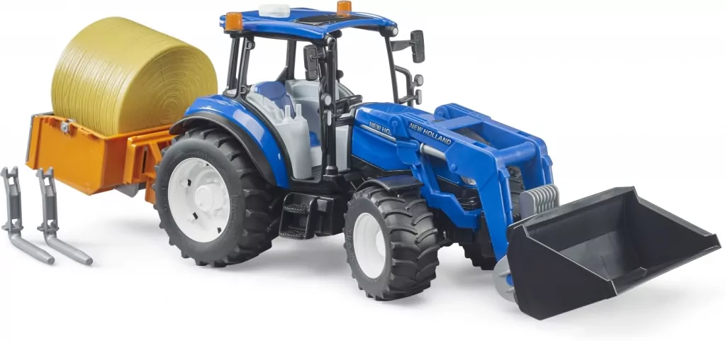 BRUDER TRAKTOR NEW HOLLAND TS.120 LADOWACZ WB4 - tantis.pl