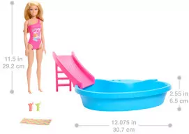 Barbie. Basen z lalką i akcesoriami - tantis.pl