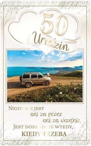 Kartka okolicznościowa. Urodziny 50 - tantis.pl