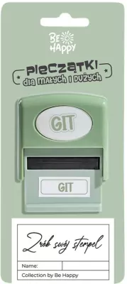 Pieczątka z napisem - Git
